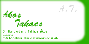 akos takacs business card