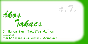 akos takacs business card